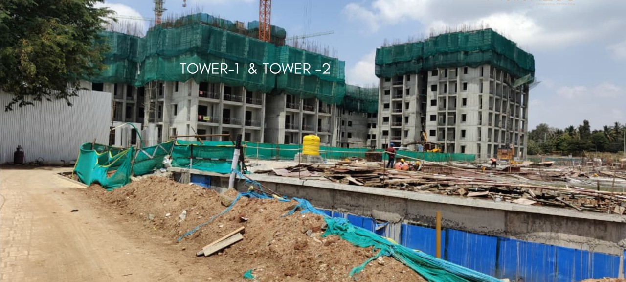 DSR The Address Tower 4 Construction Work Status - Premium Homes Bangalore