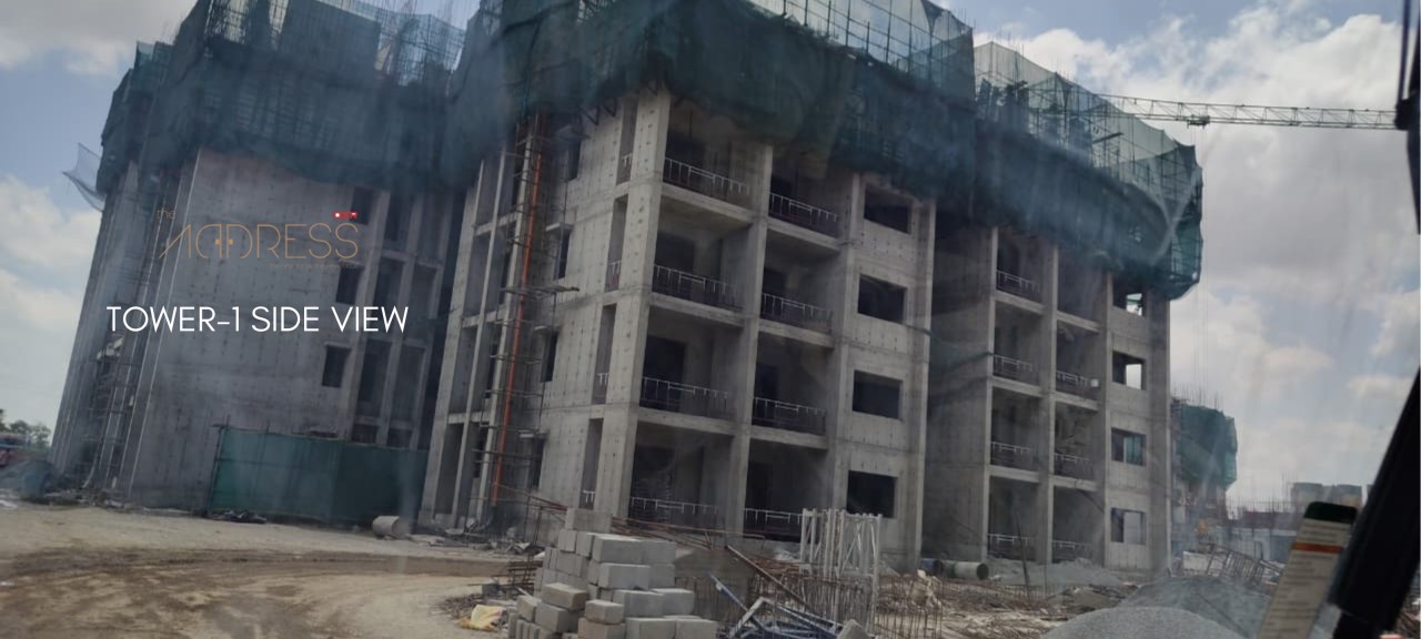 DSR The Address Tower 6 Latest Construction Status - High Rise Apartments Bangalore