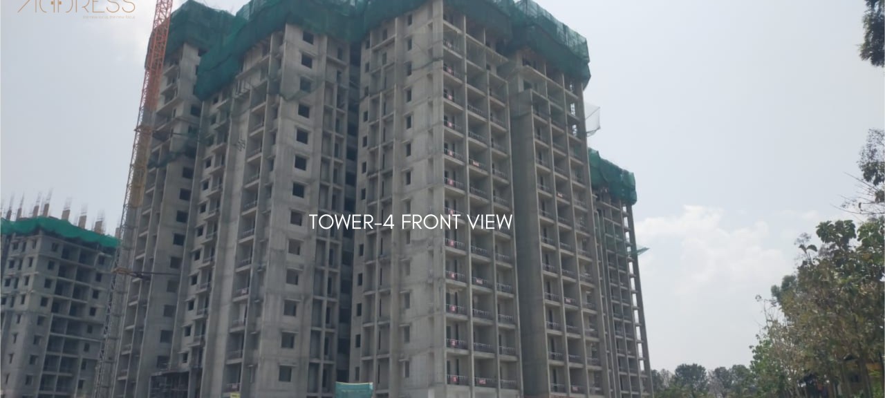DSR The Address Tower 4 Construction Work Status - Premium Homes Bangalore