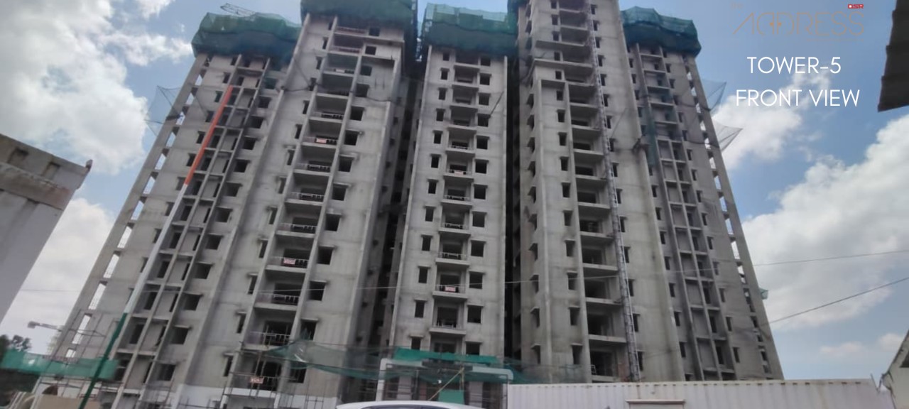 DSR The Address Tower 4 Construction Work Status - Premium Homes Bangalore