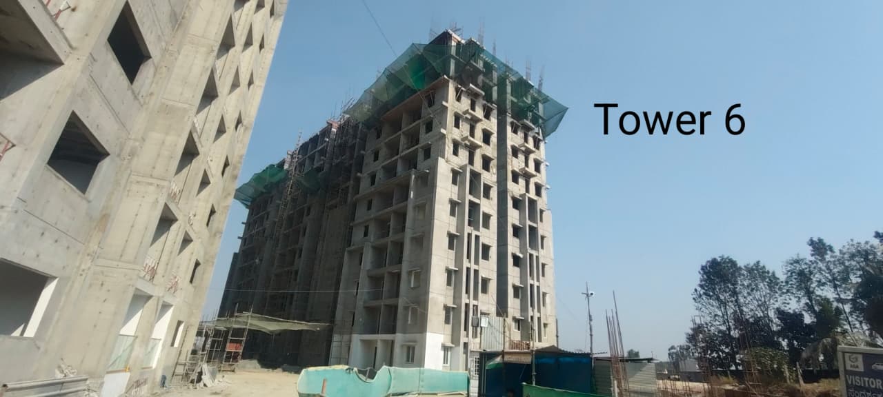 DSR The Address Tower 6 Latest Construction Status - High Rise Apartments Bangalore