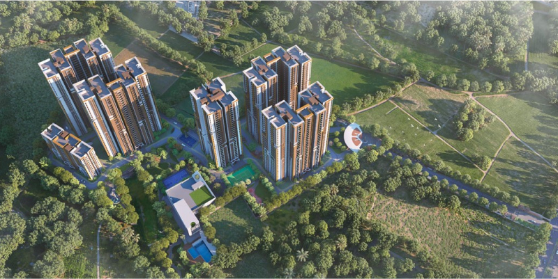 DSR The Address elevation view showcasing the tallest residential tower on Sarjapur Road Bengaluru