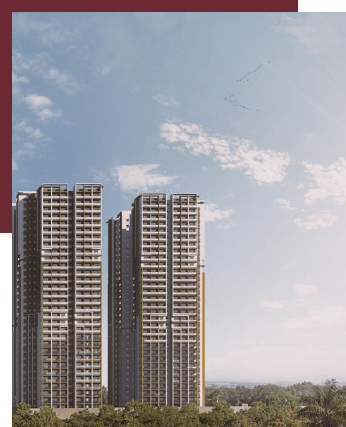 Elevation view of DSR The Address project on Sarjapur Road Bengaluru